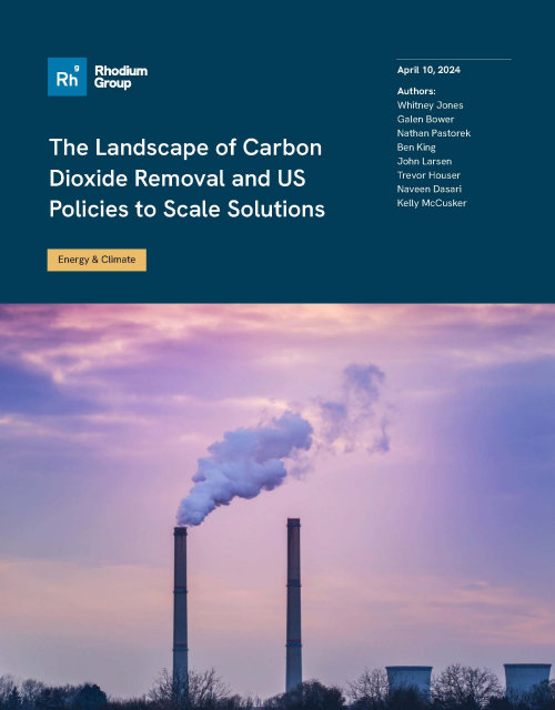 The Landscape of Carbon  Dioxide Removal and US  Policies to Scale Solutions